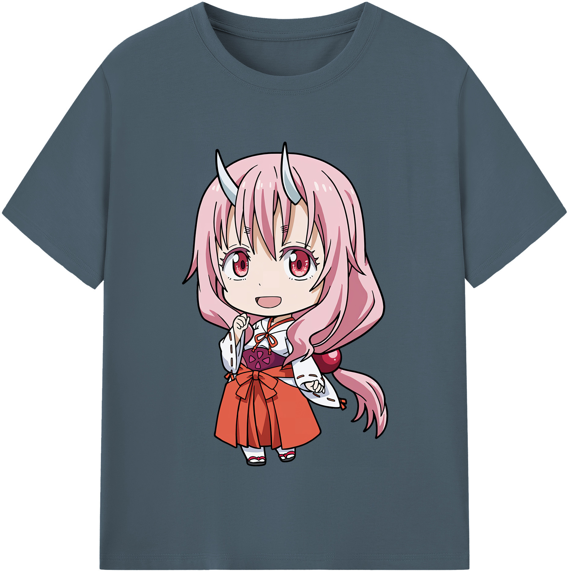 （画像用） 転スラ Regarding Reincarnated to Slime 綿100％半袖Tシャツ（フロントプリント）